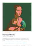 Lámina: Dama con Armino — Leonardo da Vinci (11-14 años)