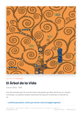 Lámina: El Arbol de la Vida — Gustav Klimt (7-10 años)