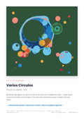 Lámina: Varios Circulos — Wassily Kandinsky (11-14 años)