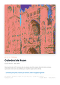 Lámina: Catedral de Ruan — Claude Monet (11-14 años)