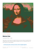 Lámina: Mona Lisa — Leonardo da Vinci (11-14 años)