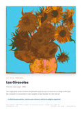 Lámina: Los Girasoles — Vincent van Gogh (11-14 años)