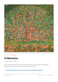 Lámina: El Manzano — Gustav Klimt (11-14 años)