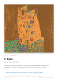 Lámina: El Beso — Gustav Klimt (3-6 años)