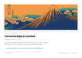Lámina: Tormenta Bajo la Cumbre — Katsushika Hokusai (7-10 años)