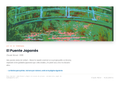 Lámina: El Puente Japones — Claude Monet (11-14 años)