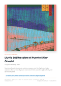 Lámina: Lluvia Súbita Shin Ohashi — Utagawa Hiroshige (11-14 años)