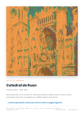 Lámina: Catedral de Ruan — Claude Monet (3-6 años)