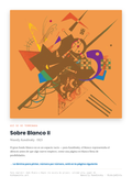 Lámina: Sobre Blanco Ii — Wassily Kandinsky (3-6 años)