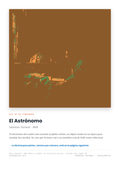 Lámina: El Astronomo — Johannes Vermeer (3-6 años)