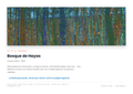 Lámina: Bosque de Hayas — Gustav Klimt (11-14 años)