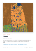 Lámina: El Beso — Gustav Klimt (7-10 años)