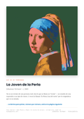 Lámina: La Joven de la Perla — Johannes Vermeer (11-14 años)