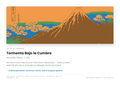 Lámina: Tormenta Bajo la Cumbre — Katsushika Hokusai (3-6 años)