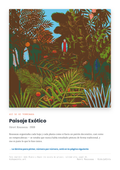 Lámina: Paisaje Exotico — Henri Rousseau (11-14 años)