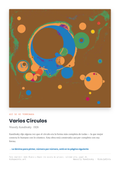 Lámina: Varios Circulos — Wassily Kandinsky (3-6 años)