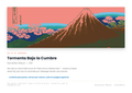 Lámina: Tormenta Bajo la Cumbre — Katsushika Hokusai (11-14 años)