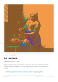 Lámina: La Lechera — Johannes Vermeer (3-6 años)